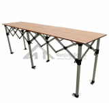 Folding_Table With Wooden Top